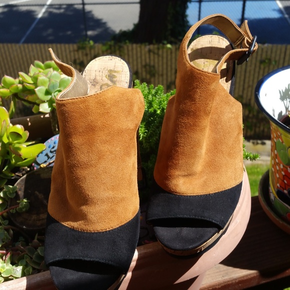 Sam Edelman, Platforms wedge in Suede Hostess pick - Picture 7 of 14